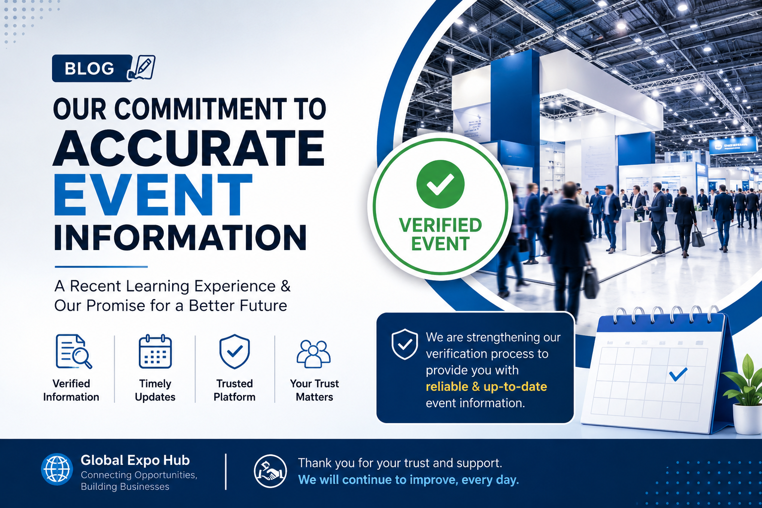 Our Commitment to Accurate Event Information: A Recent Learning Experience
